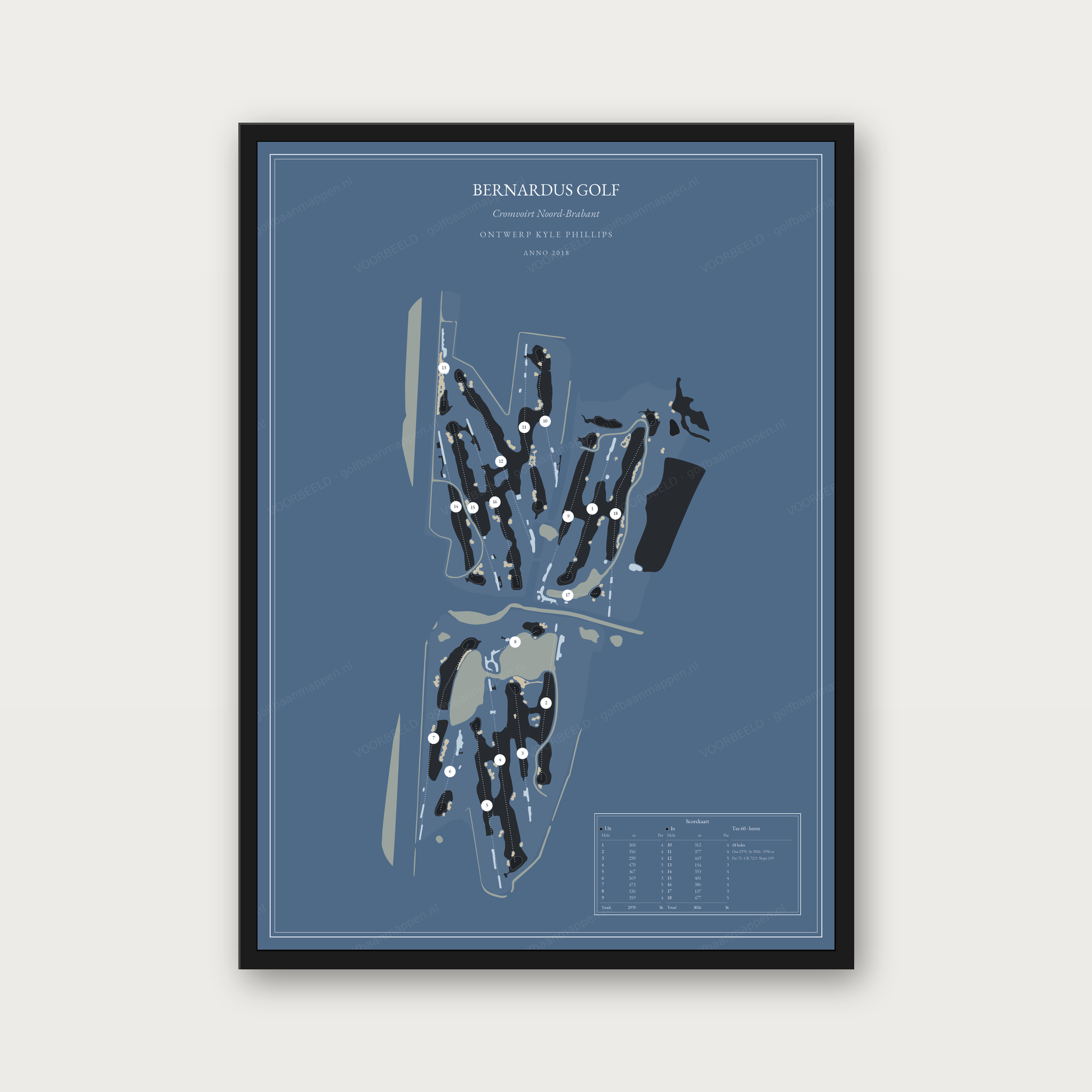 Bernardus Golf — Denim, staand