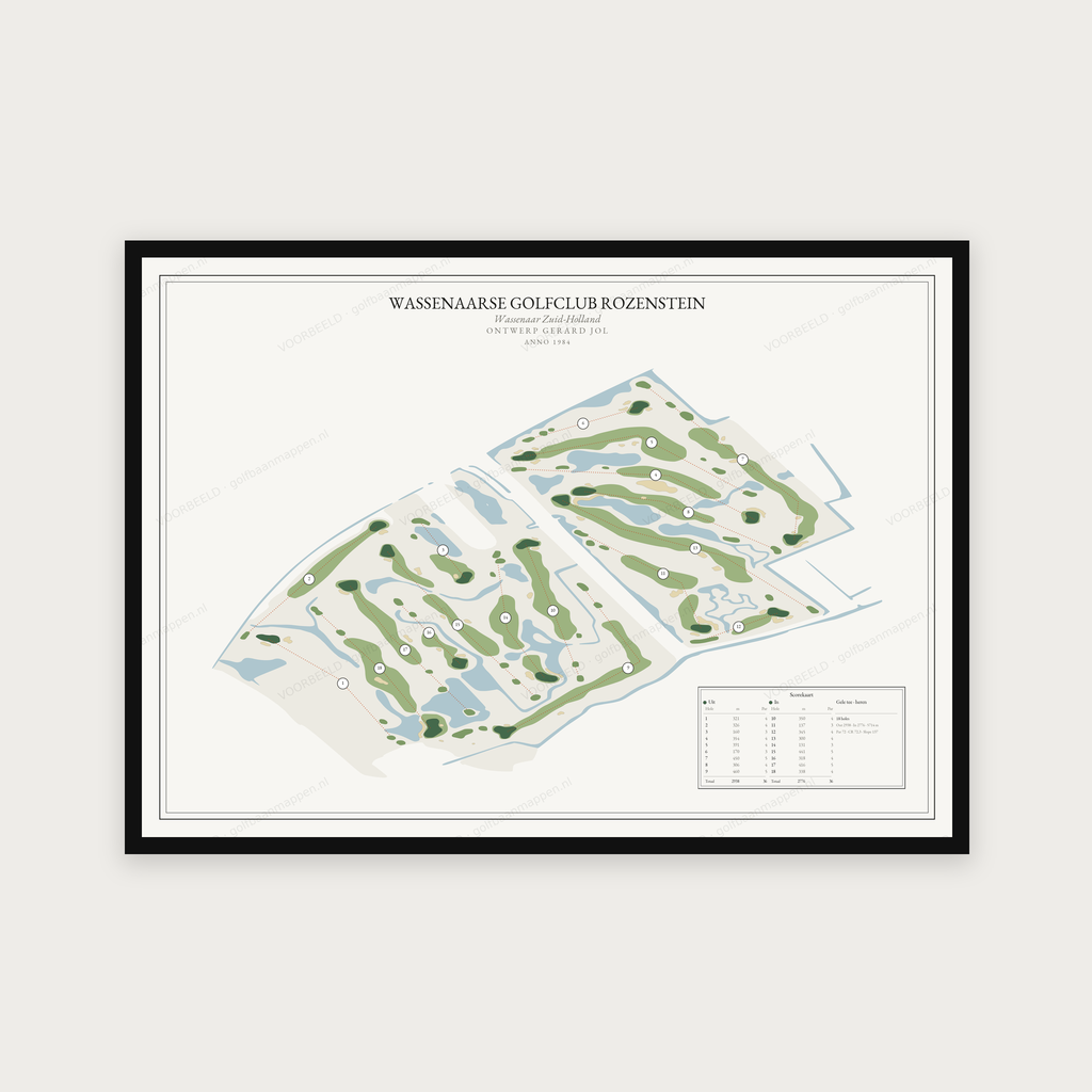 Wassenaarse Golfclub Rozenstein — Redactie, liggend
