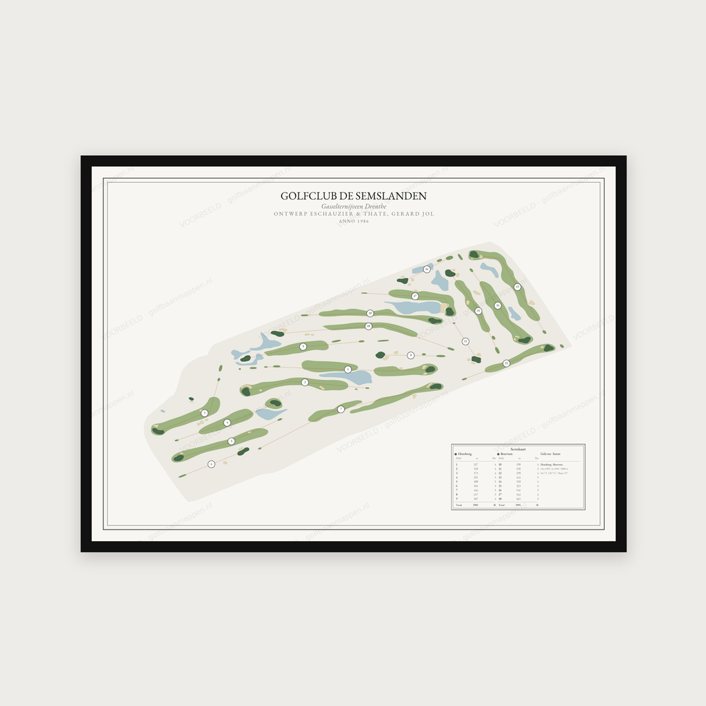 Golfclub De Semslanden — Redactie, liggend
