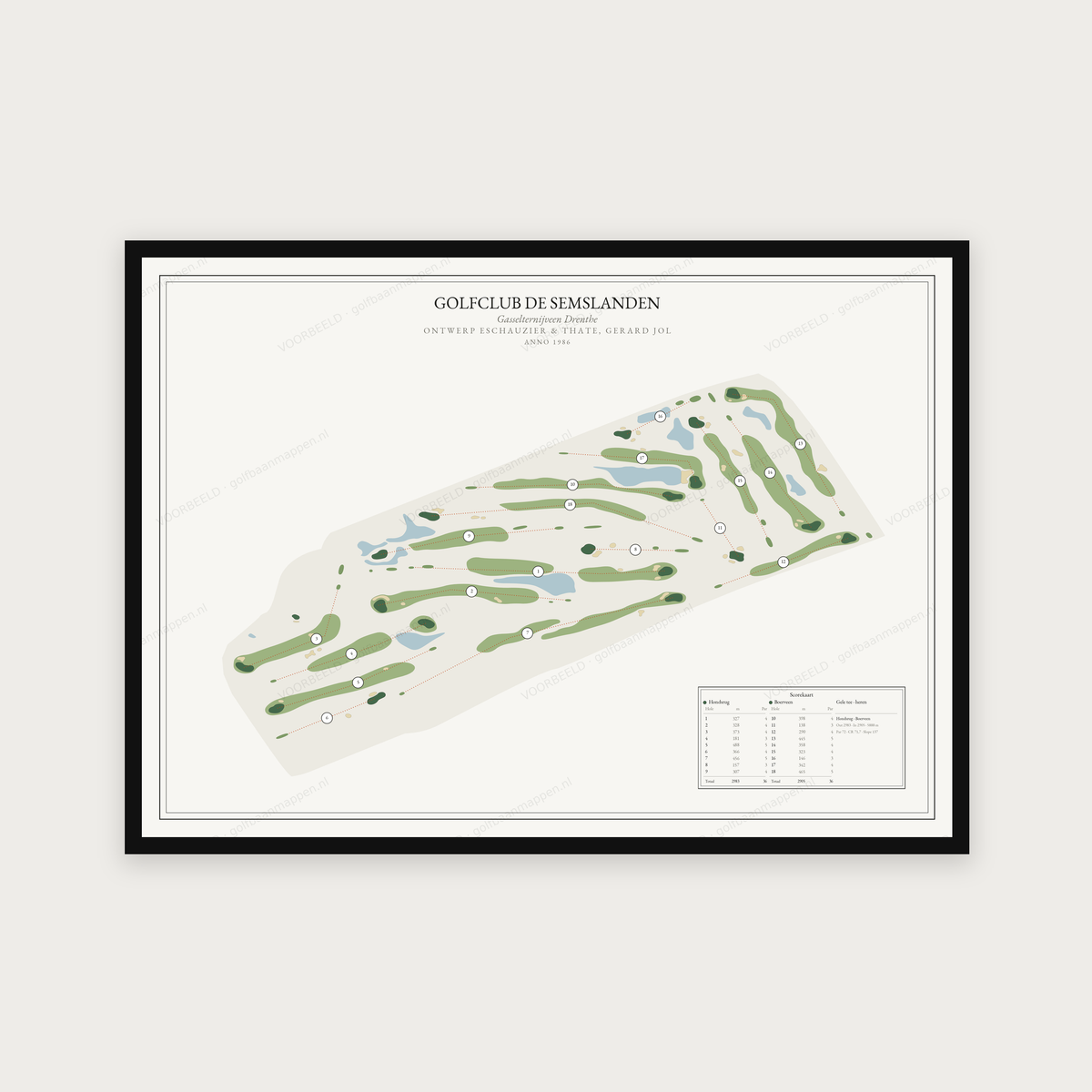 Golfclub De Semslanden — Redactie, liggend