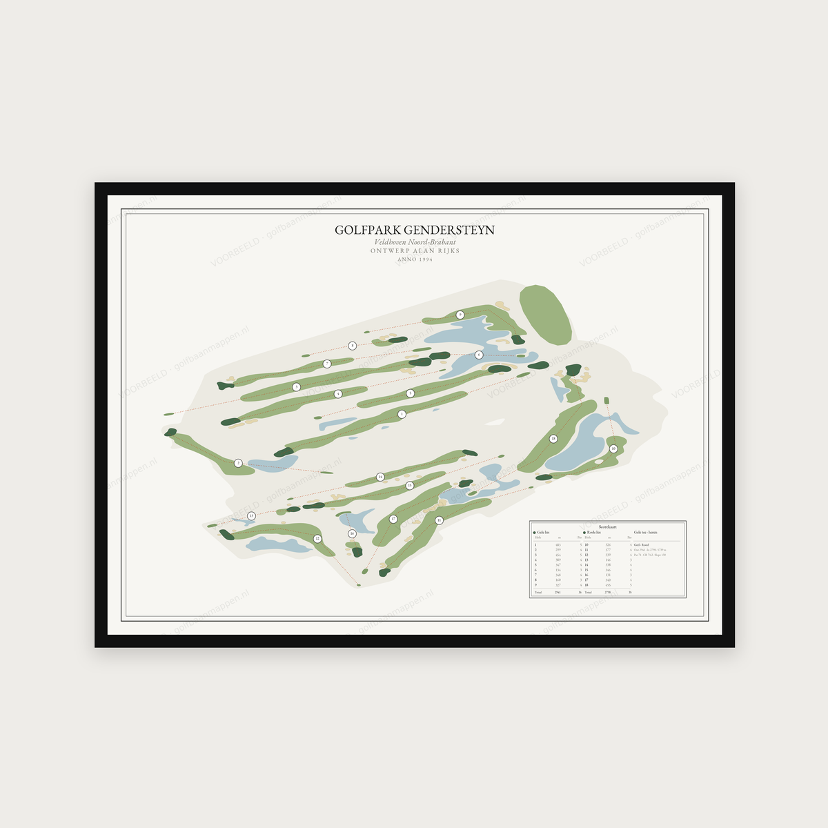 Golfpark Gendersteyn — Redactie, liggend