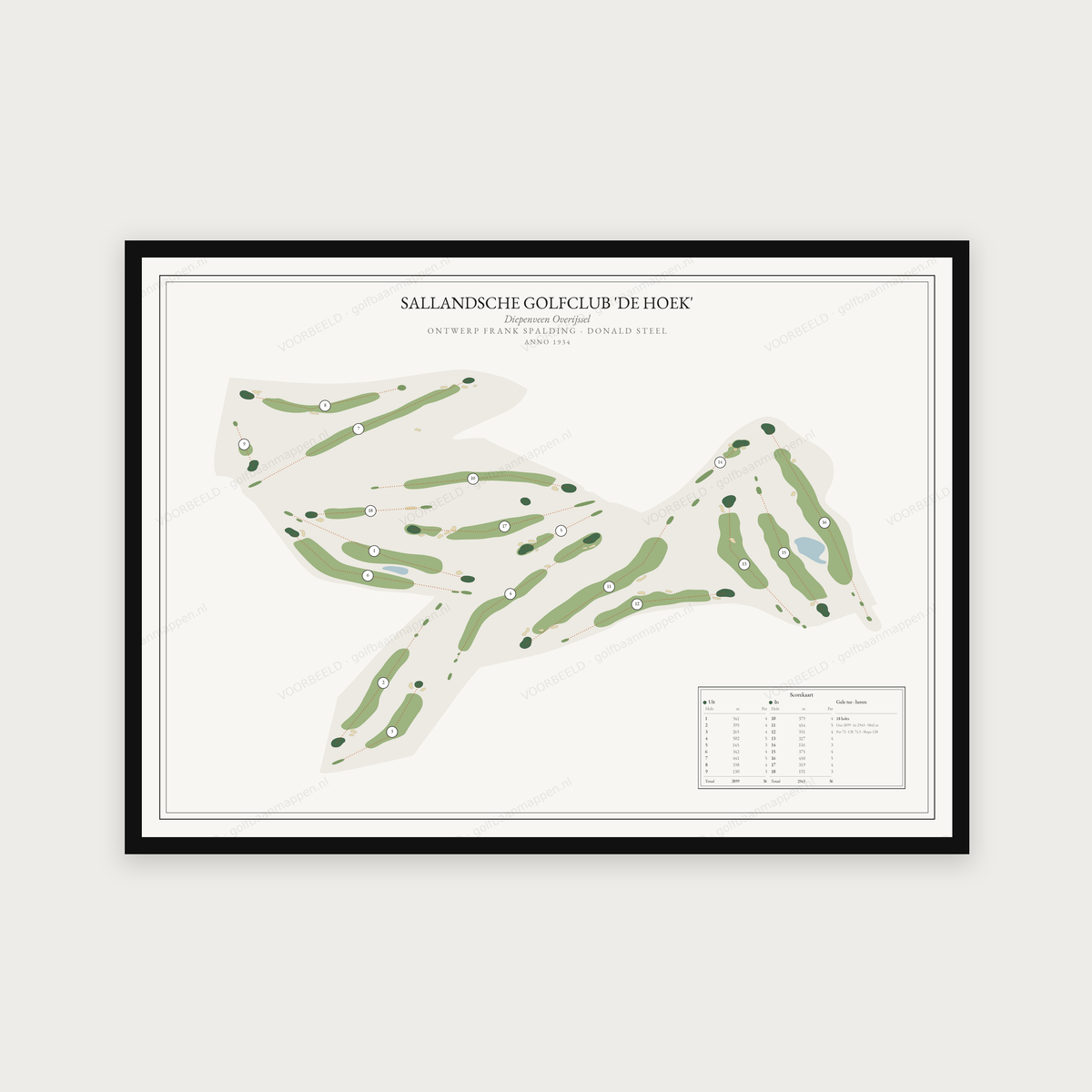 Sallandsche Golfclub 'de Hoek' — Redactie, liggend