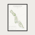 Golfposter Golfvereniging De Woeste Kop in redactie-stijl, staand