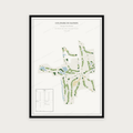 Golfposter Golfpark de Haenen in redactie-stijl, staand