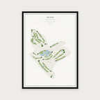 Golfposter The Duke in redactie-stijl, staand