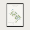 Golfposter Golfpark De Haverleij in redactie-stijl, staand