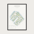 Golfposter Golfbaan Hitland in redactie-stijl, staand
