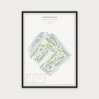 Golfposter Golfbaan Hitland in redactie-stijl, staand
