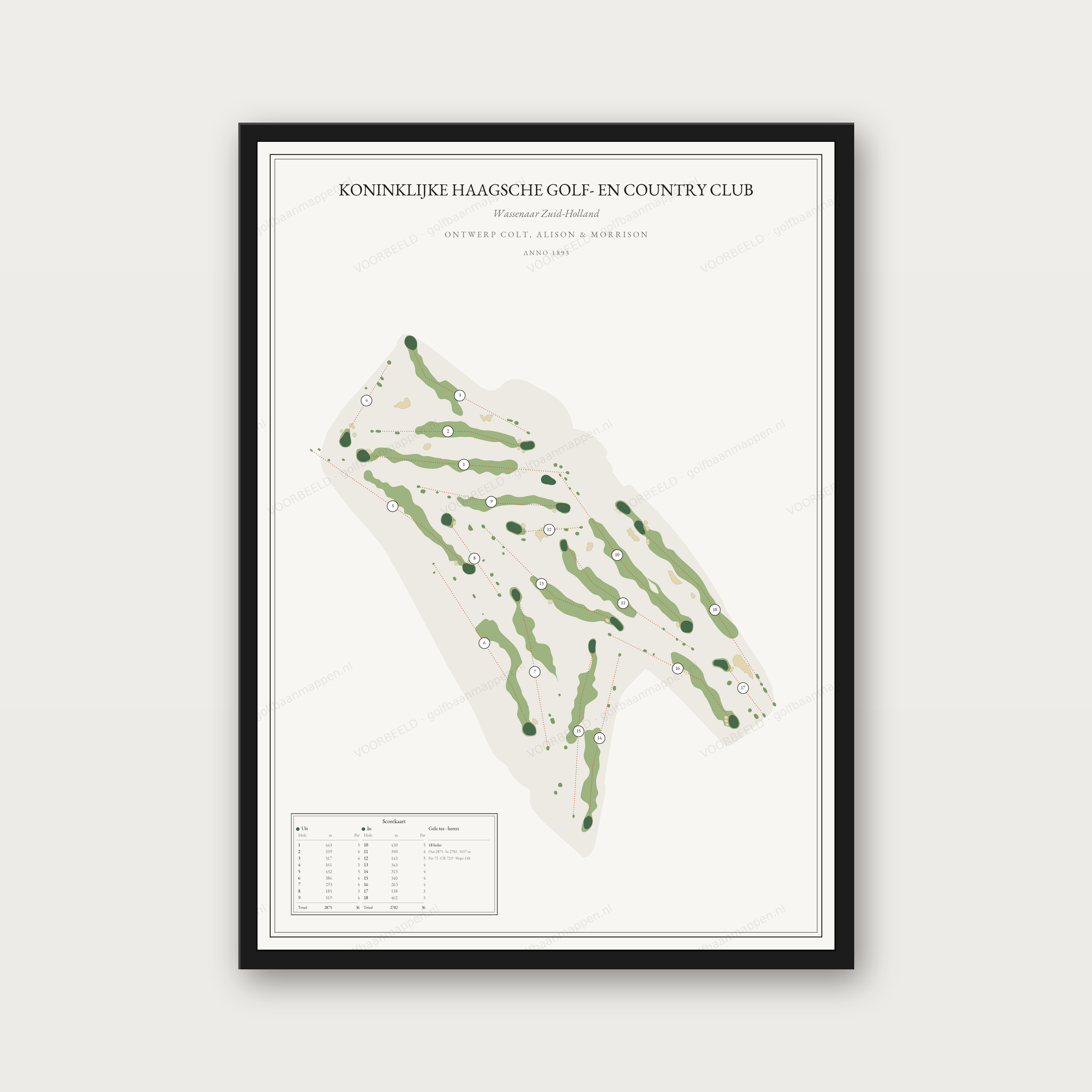 Koninklijke Haagsche Golf- en Country Club — Editorial, staand
