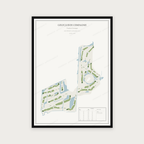 Golfposter Golfclub De Compagnie in redactie-stijl, staand