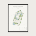 Golfposter Golfsociëteit De Lage Vuursche in redactie-stijl, staand