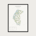 Golfposter Golfclub Houtrak in redactie-stijl, staand
