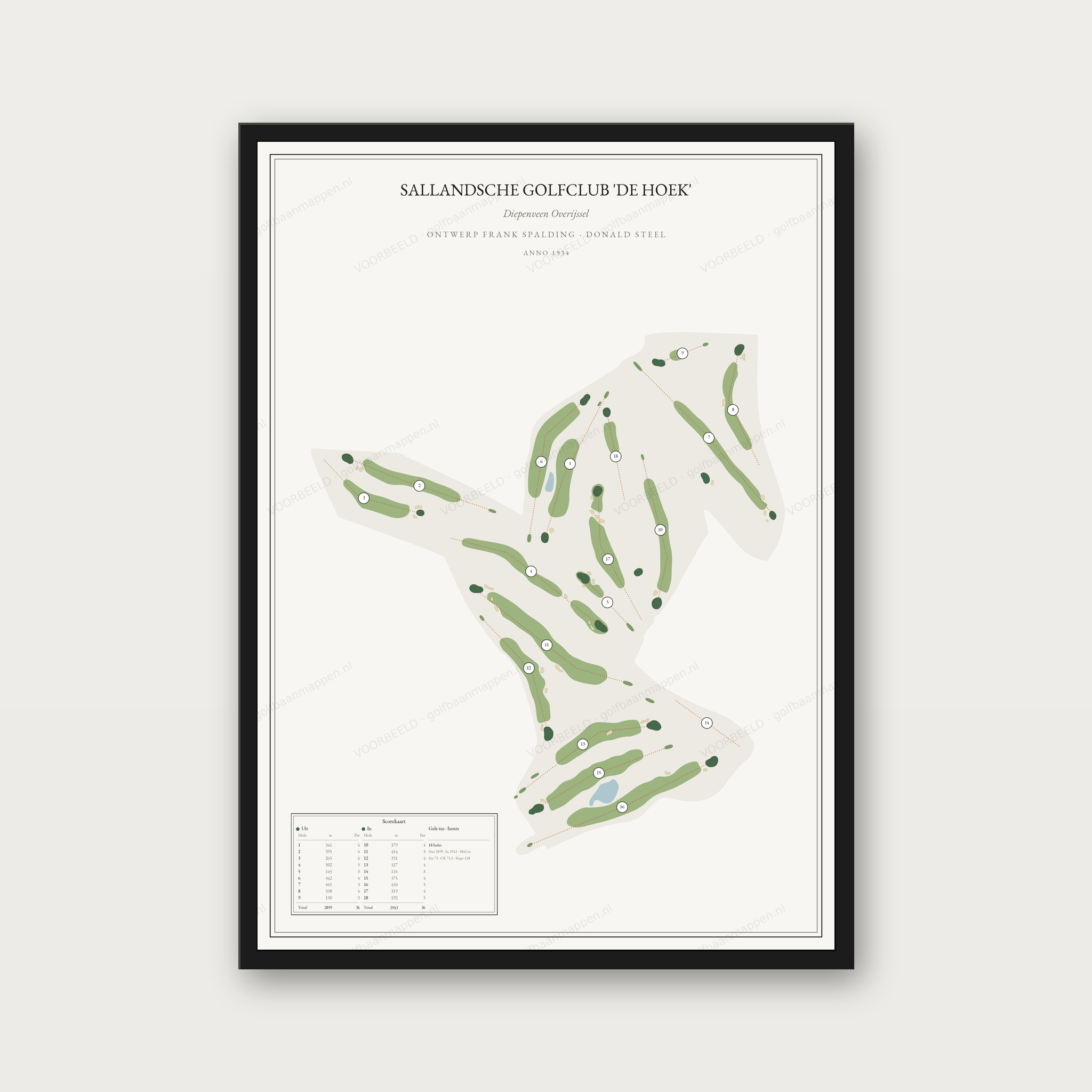 Sallandsche Golfclub 'de Hoek' — Editorial, staand