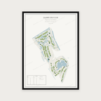 Golfposter Zaanse Golf Club in redactie-stijl, staand