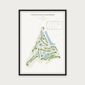 Golfposter Utrechtse Golfclub Amelisweerd in redactie-stijl, staand