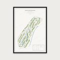 Golfposter Golfclub Oude Maas in redactie-stijl, staand