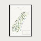 Golfposter Golfclub Oude Maas in redactie-stijl, staand