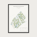 Golfposter Wassenaarse Golfclub Rozenstein in redactie-stijl, staand