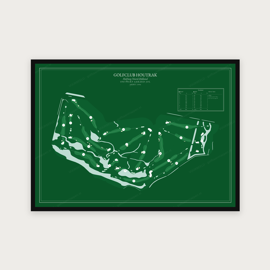 Golfclub Houtrak — Green, liggend