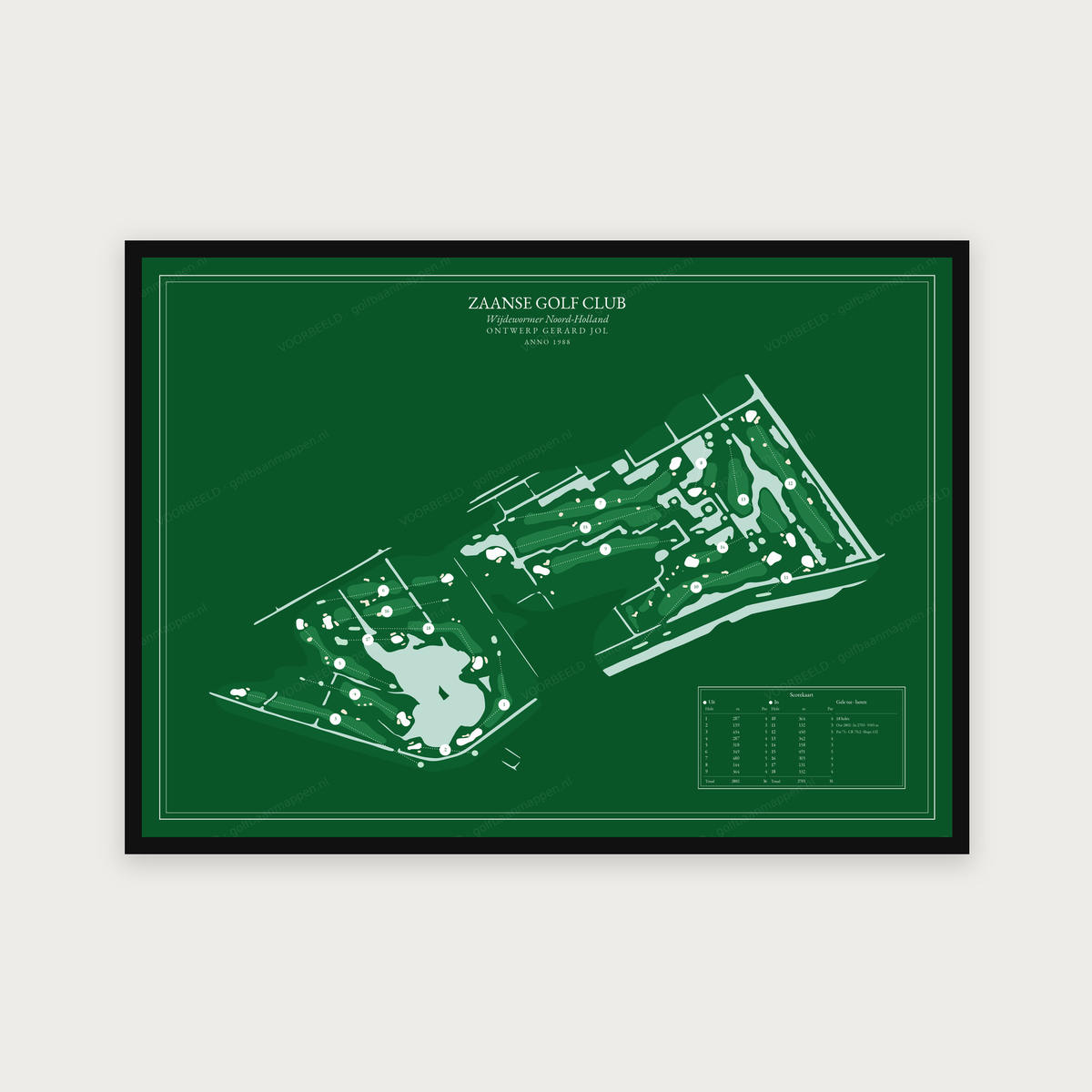 Zaanse Golf Club — Green, liggend