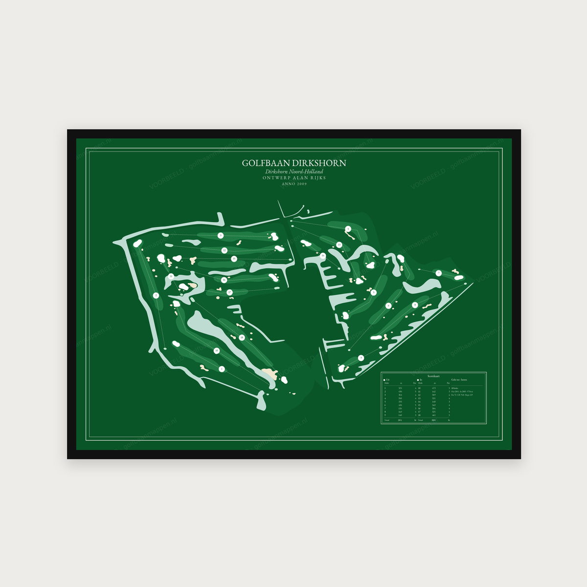 Golfbaan Dirkshorn — Green, liggend