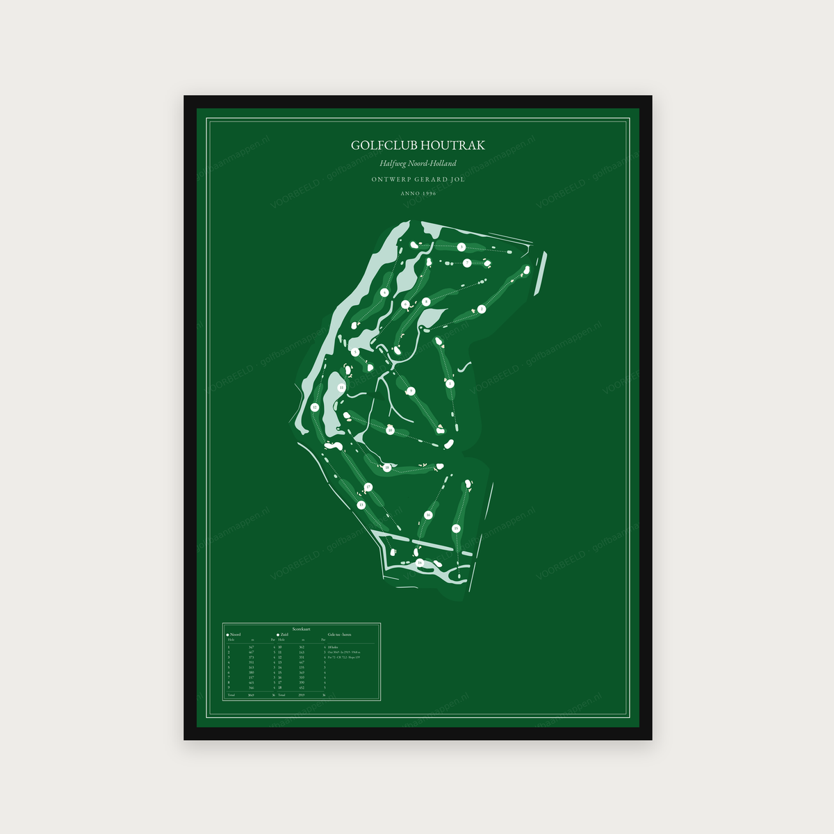 Golfclub Houtrak — Green, staand