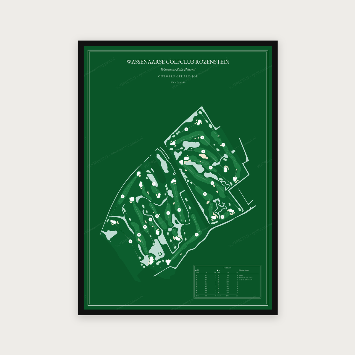 Wassenaarse Golfclub Rozenstein — Green, staand
