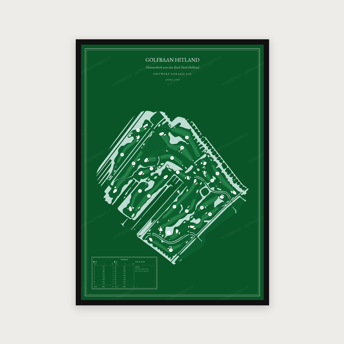 Golfbaan Hitland — Green, staand