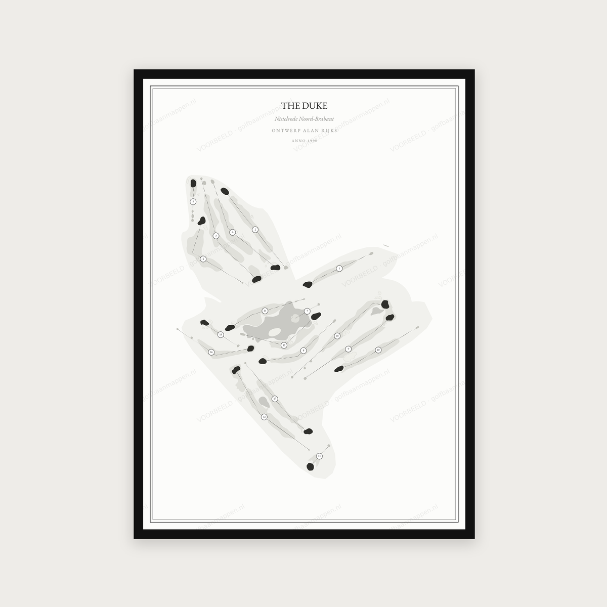 The Duke — Zwart wit, staand