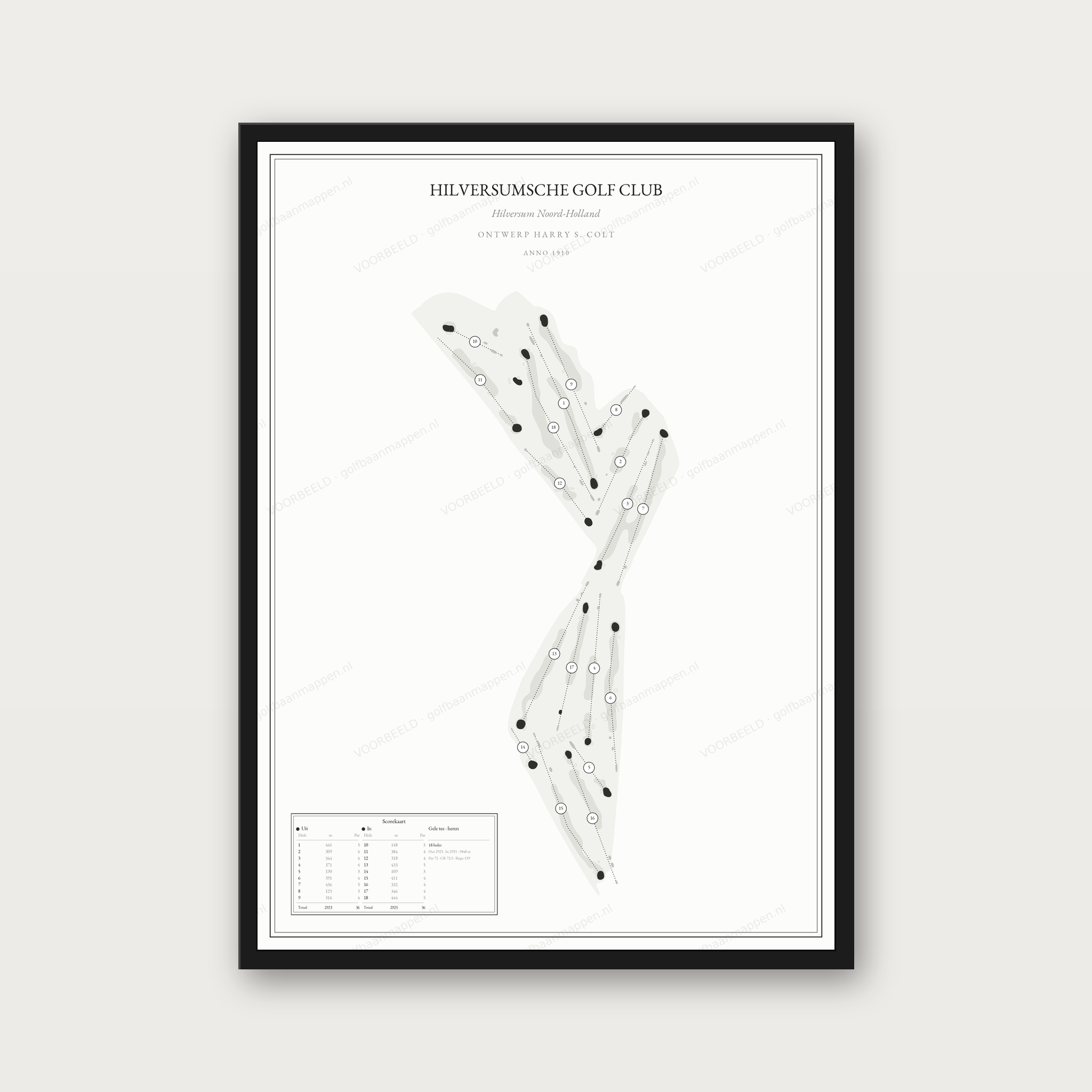Hilversumsche Golf Club — Mono, staand