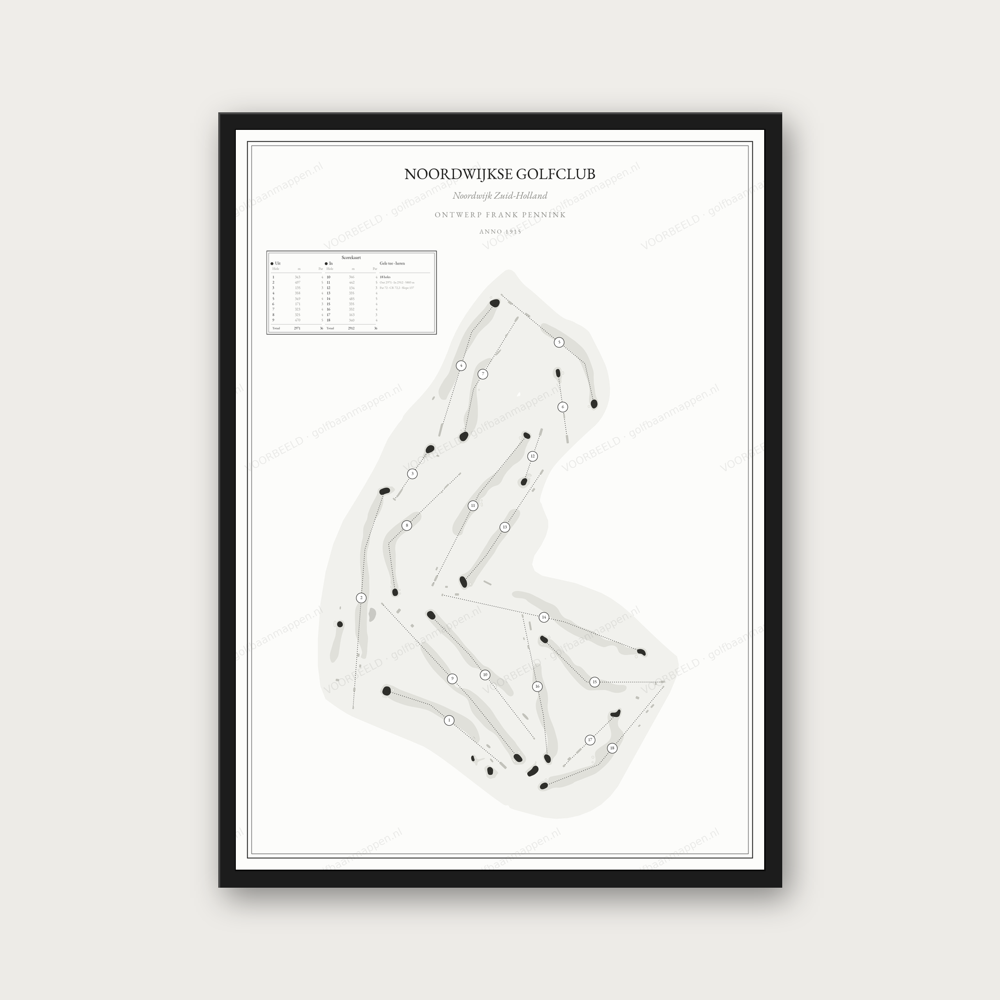 Noordwijkse Golfclub — Mono, staand
