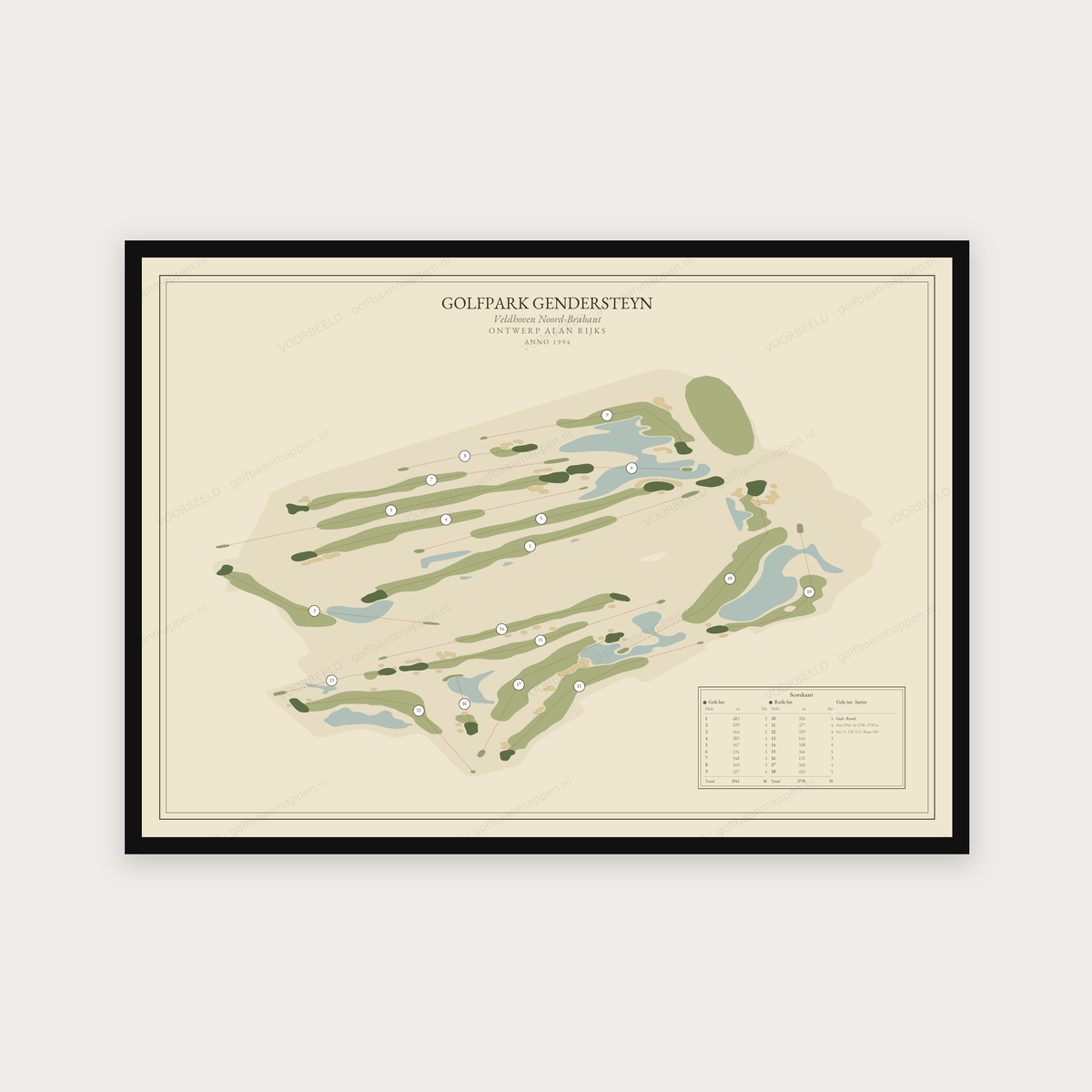 Golfpark Gendersteyn — Vintage, liggend