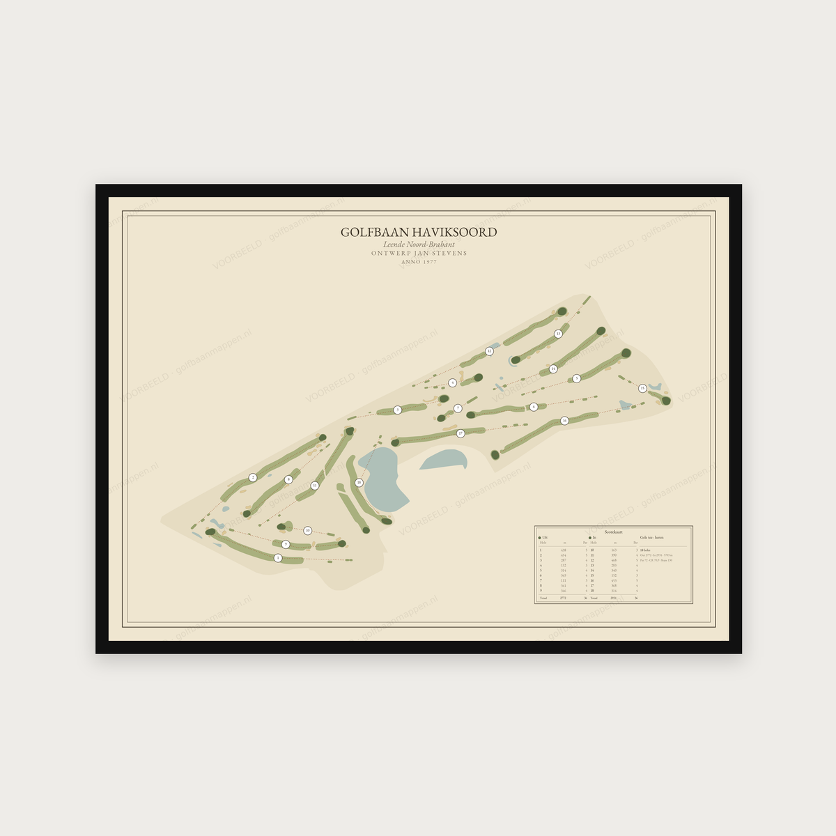 Golfbaan Haviksoord — Vintage, liggend