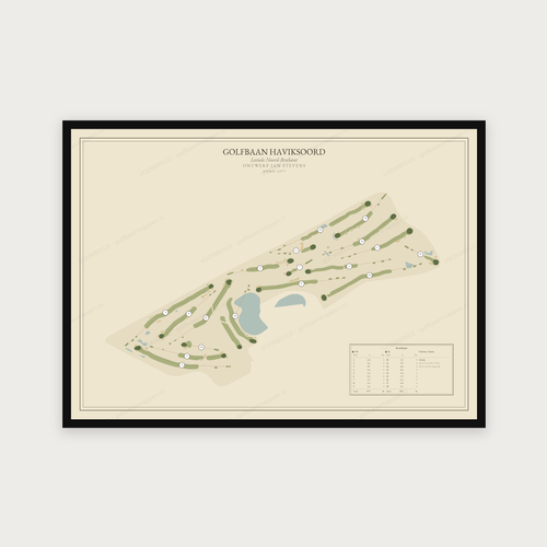 Golfbaan Haviksoord — Vintage, liggend