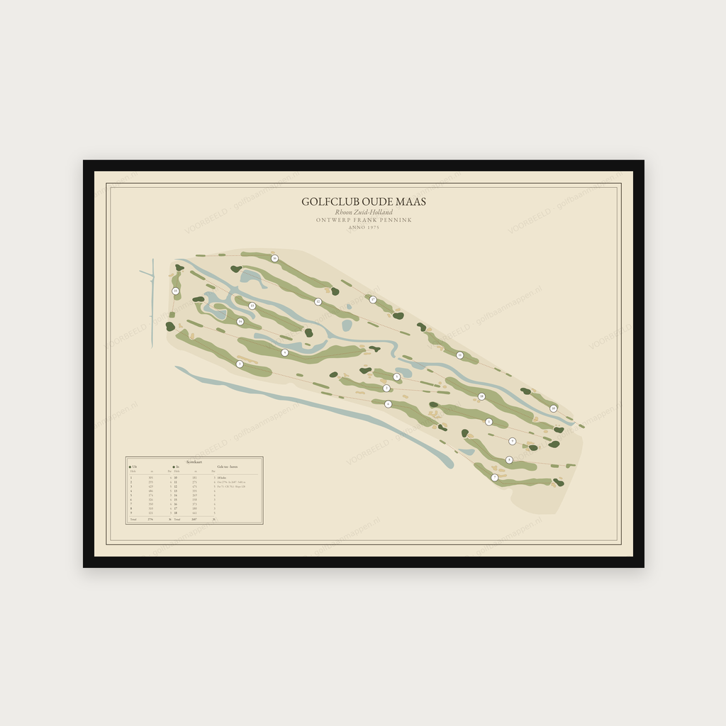 Golfclub Oude Maas — Vintage, liggend