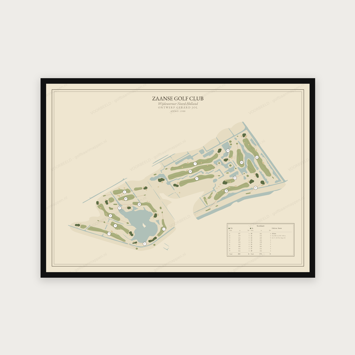 Zaanse Golf Club — Vintage, liggend