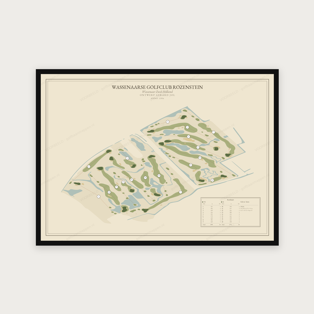 Wassenaarse Golfclub Rozenstein — Vintage, liggend