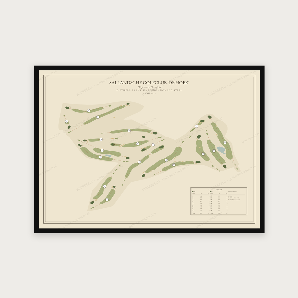 Sallandsche Golfclub 'de Hoek' — Vintage, liggend