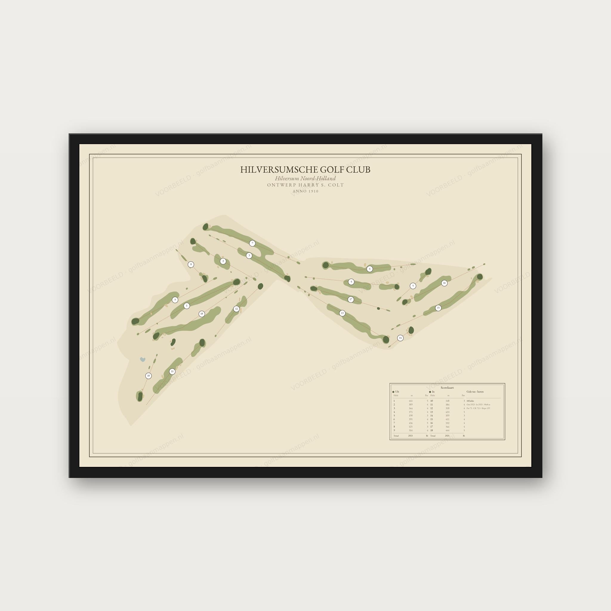 Hilversumsche Golf Club — Vintage, liggend
