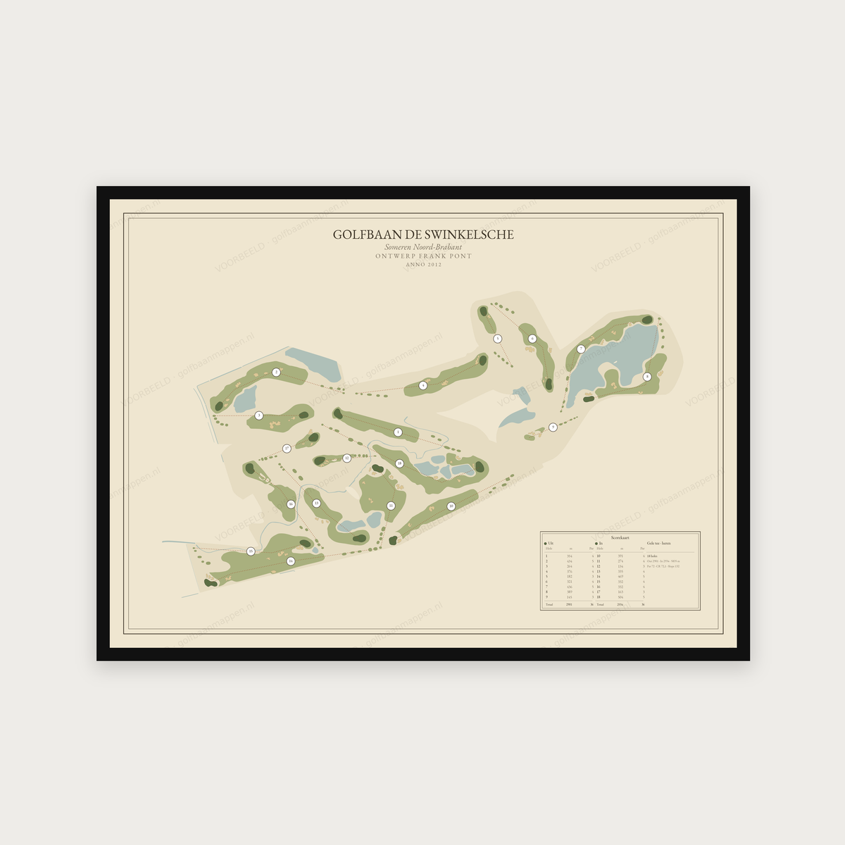 Golfbaan De Swinkelsche — Vintage, liggend