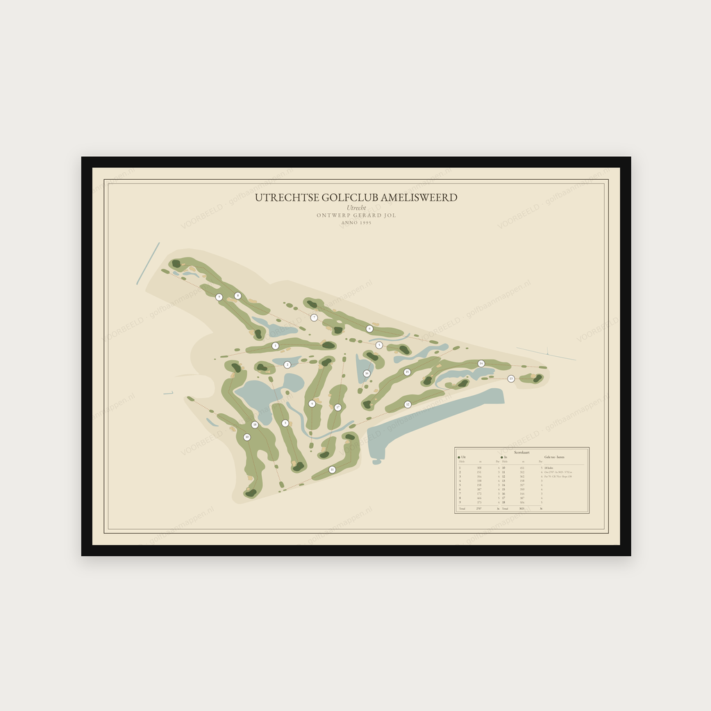 Utrechtse Golfclub Amelisweerd — Vintage, liggend