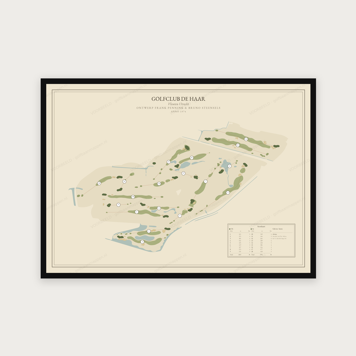 Golfclub De Haar — Vintage, liggend