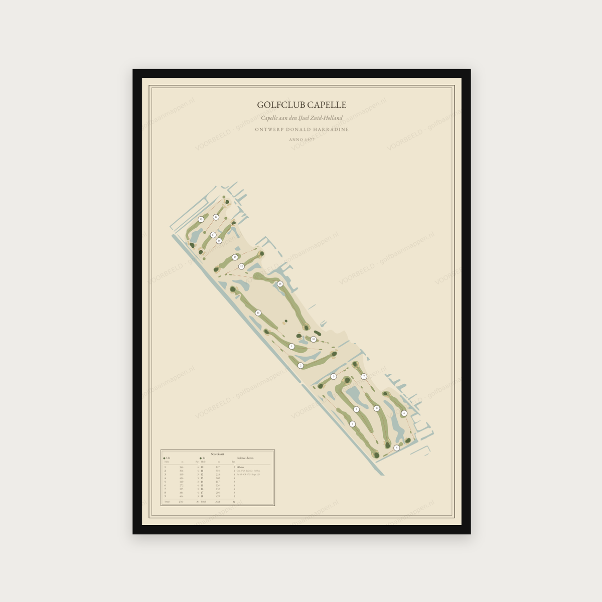 Golfclub Capelle — Vintage, staand