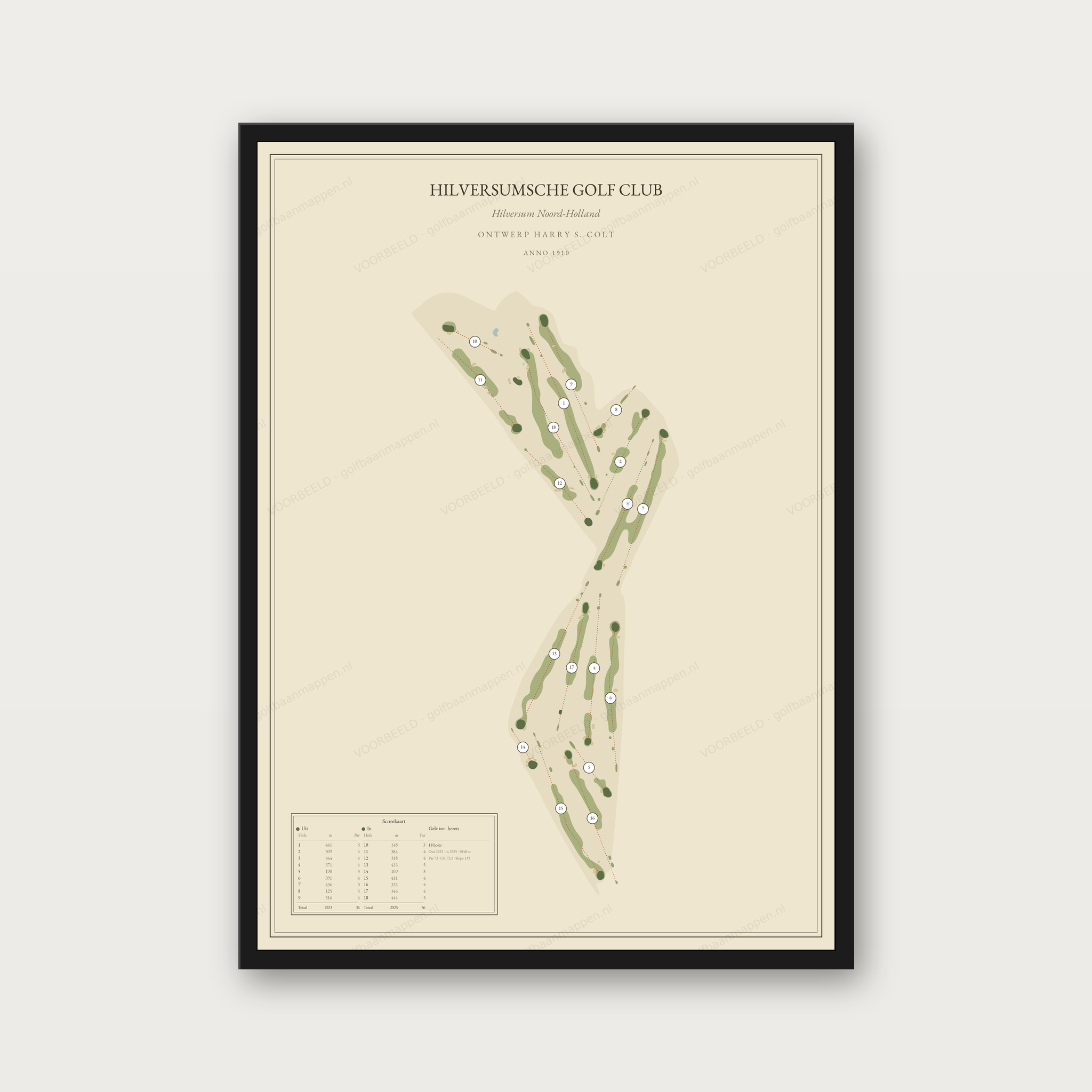 Hilversumsche Golf Club — Vintage, staand
