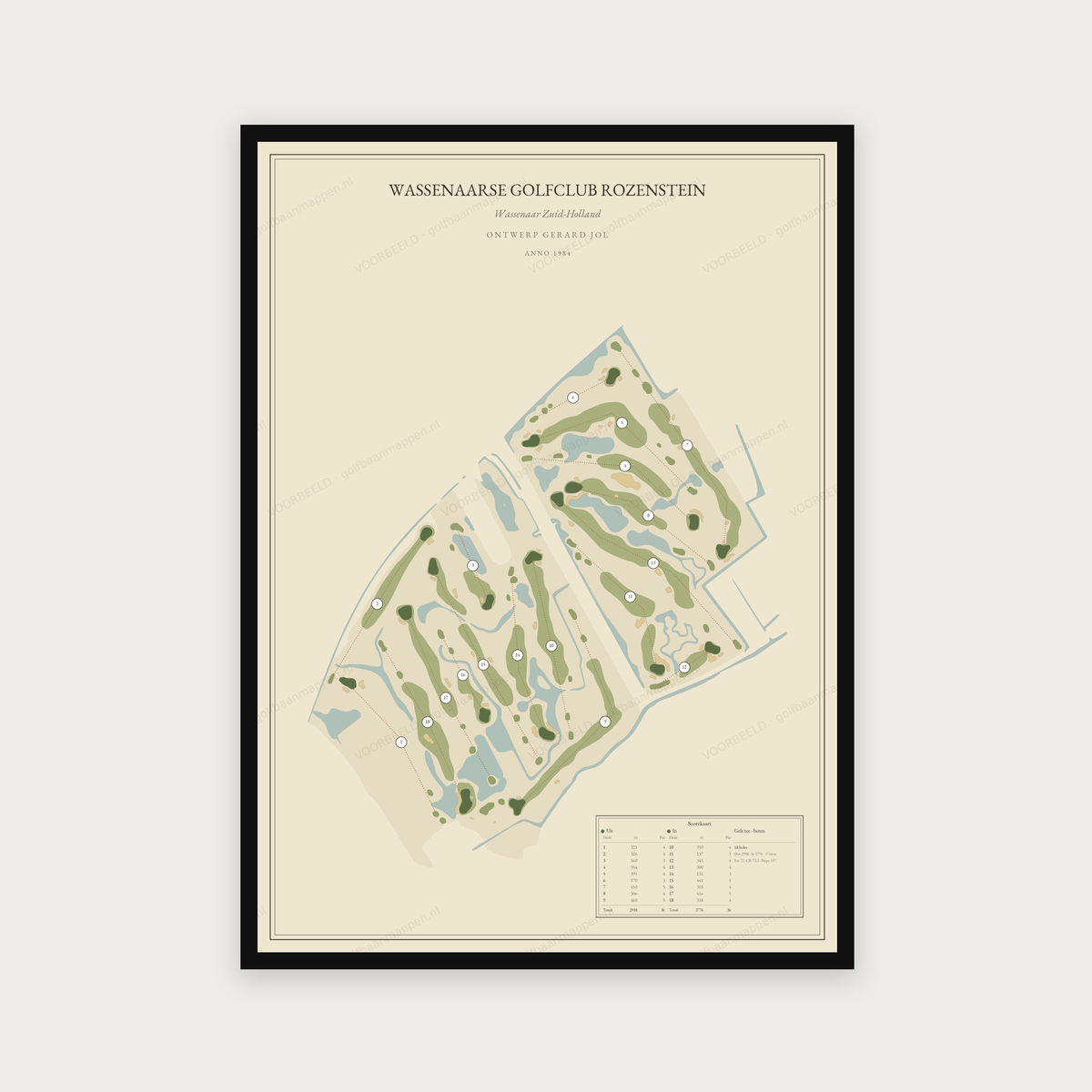 Wassenaarse Golfclub Rozenstein — Vintage, staand