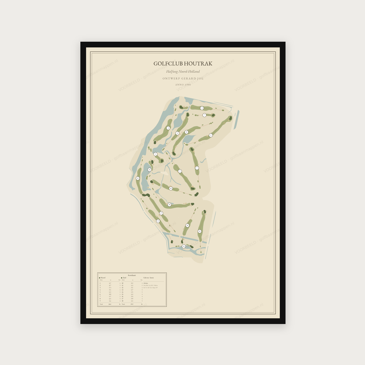 Golfclub Houtrak — Vintage, staand