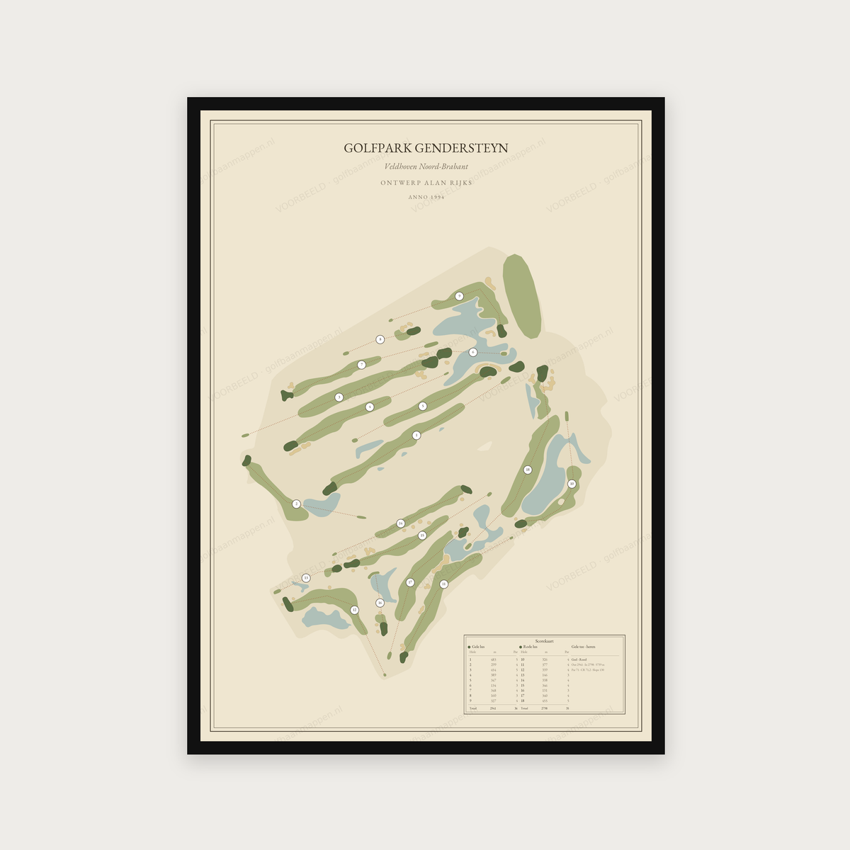 Golfpark Gendersteyn — Vintage, staand
