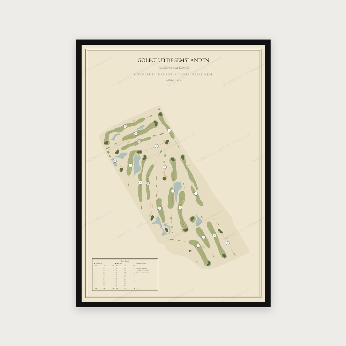 Golfclub De Semslanden — Vintage, staand
