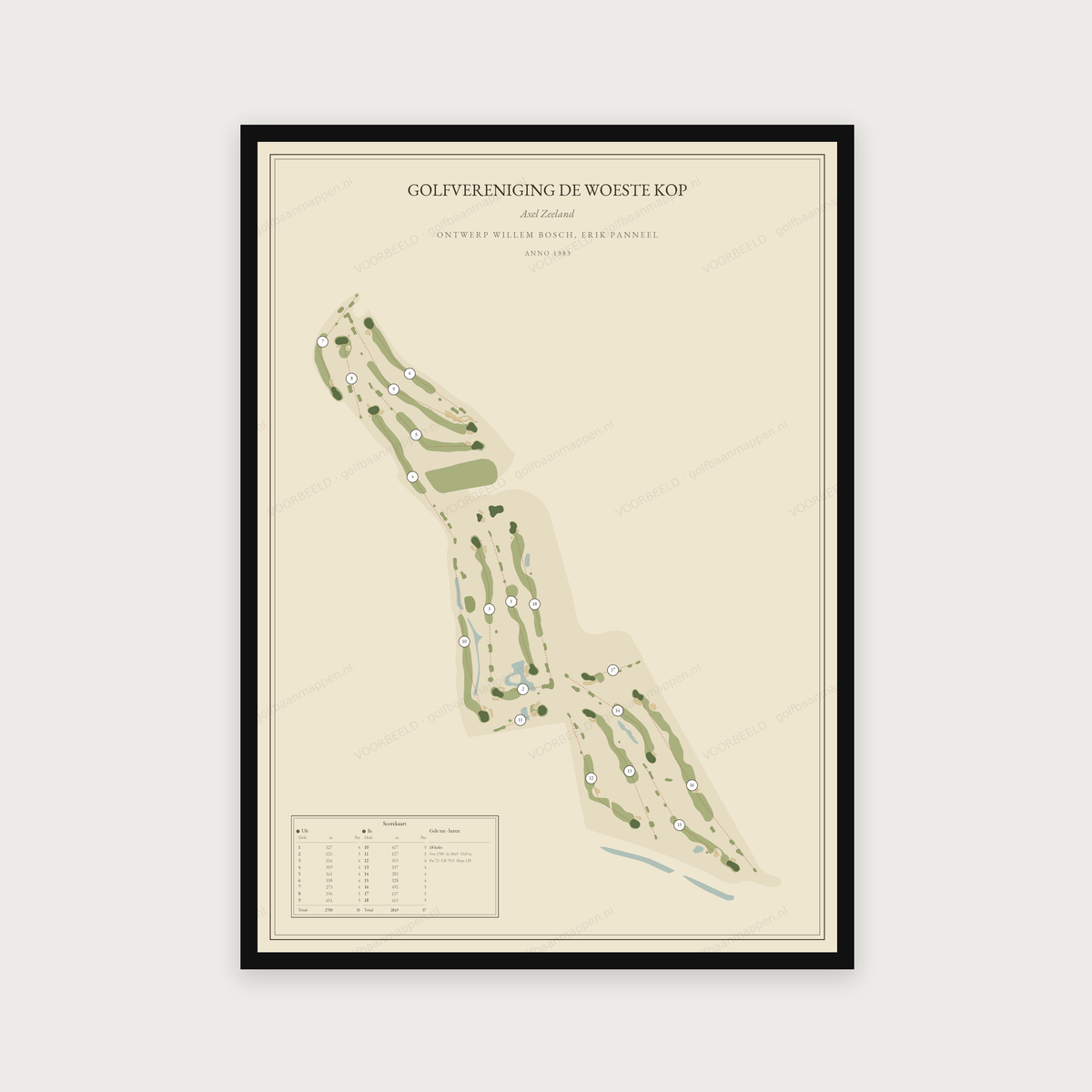 Golfvereniging De Woeste Kop — Vintage, staand