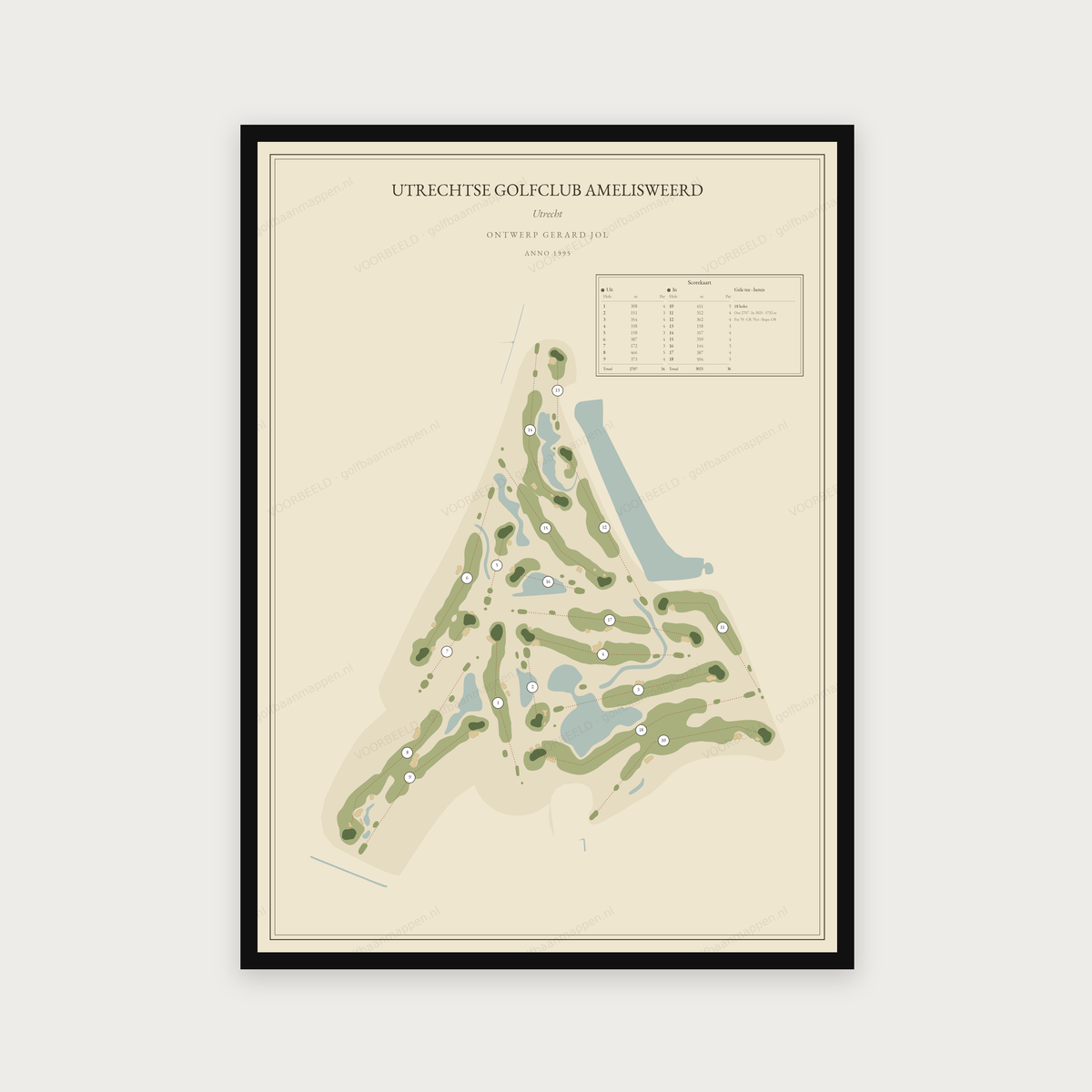 Utrechtse Golfclub Amelisweerd — Vintage, staand
